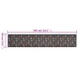 vidaXL Küchenteppich Waschbar Pfoten 60x300 cm Samt vidaXL Küchenteppich Waschbar Pfoten 60x300 cm Samt