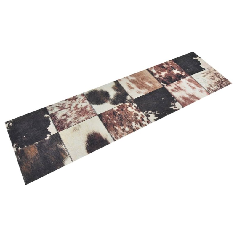 vidaXL Küchenteppich Waschbar Tierfell 45x150 cm Samt vidaXL Küchenteppich Waschbar Tierfell 45x150 cm Samt