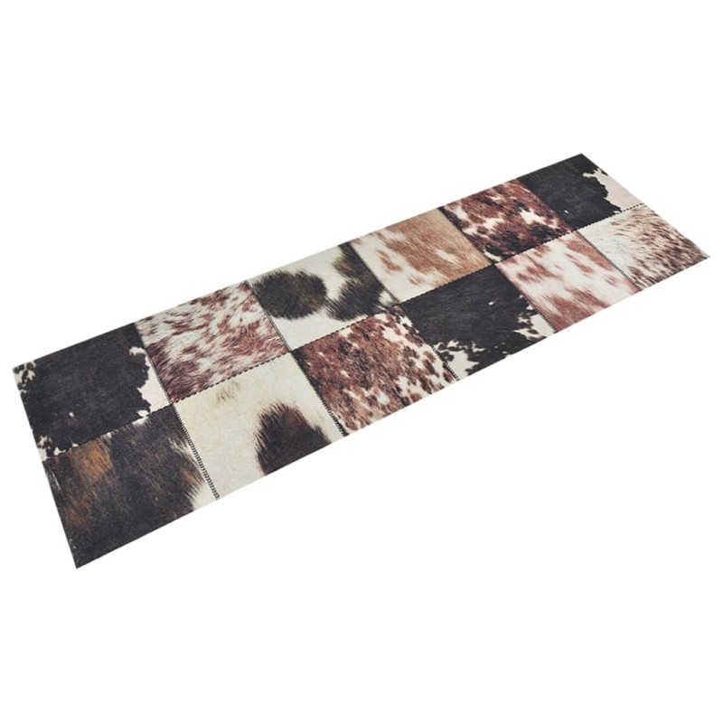 vidaXL Küchenteppich Waschbar Tierfell 60x180 cm Samt vidaXL Küchenteppich Waschbar Tierfell 60x180 cm Samt