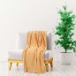 vidaXL Decke Gelb 130x170 cm Polyester vidaXL Decke Gelb 130x170 cm Polyester