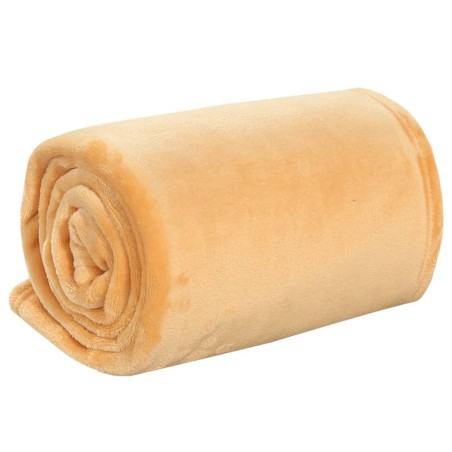 vidaXL Decke Gelb 150x200 cm Polyester