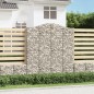 vidaXL Gabione mit Hochbogen 200x50x220/240 cm Verzinktes Eisen vidaXL Gabione mit Hochbogen 200x50x220/240 cm Verzinktes Eisen