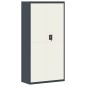 vidaXL Aktenschrank Anthrazit und Weiß 90x40x180 cm Stahl vidaXL Aktenschrank Anthrazit und Weiß 90x40x180 cm Stahl