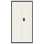 vidaXL Aktenschrank Anthrazit und Weiß 90x40x180 cm Stahl vidaXL Aktenschrank Anthrazit und Weiß 90x40x180 cm Stahl