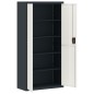 vidaXL Aktenschrank Anthrazit und Weiß 90x40x180 cm Stahl vidaXL Aktenschrank Anthrazit und Weiß 90x40x180 cm Stahl