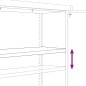 vidaXL Aktenschrank Anthrazit und Weiß 90x40x180 cm Stahl vidaXL Aktenschrank Anthrazit und Weiß 90x40x180 cm Stahl