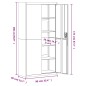 vidaXL Aktenschrank Anthrazit und Rot 90x40x180 cm Stahl vidaXL Aktenschrank Anthrazit und Rot 90x40x180 cm Stahl