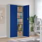 vidaXL Aktenschrank Hellgrau und Blau 90x40x180 cm Stahl vidaXL Aktenschrank Hellgrau und Blau 90x40x180 cm Stahl