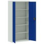 vidaXL Aktenschrank Hellgrau und Blau 90x40x180 cm Stahl vidaXL Aktenschrank Hellgrau und Blau 90x40x180 cm Stahl