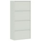 vidaXL Aktenschrank Hellgrau und Blau 90x40x180 cm Stahl vidaXL Aktenschrank Hellgrau und Blau 90x40x180 cm Stahl