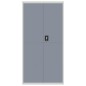 vidaXL Aktenschrank Hellgrau und Dunkelgrau 90x40x180 cm Stahl vidaXL Aktenschrank Hellgrau und Dunkelgrau 90x40x180 cm Stahl