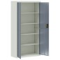 vidaXL Aktenschrank Hellgrau und Dunkelgrau 90x40x180 cm Stahl vidaXL Aktenschrank Hellgrau und Dunkelgrau 90x40x180 cm Stahl