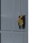 vidaXL Aktenschrank Hellgrau und Dunkelgrau 90x40x180 cm Stahl vidaXL Aktenschrank Hellgrau und Dunkelgrau 90x40x180 cm Stahl