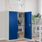 vidaXL Büroschrank Metall 90x40x140 cm Grau und Blau vidaXL Büroschrank Metall 90x40x140 cm Grau und Blau