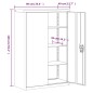 vidaXL Büroschrank Metall 90x40x140 cm Grau und Blau vidaXL Büroschrank Metall 90x40x140 cm Grau und Blau