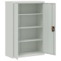 vidaXL Aktenschrank 90×40×140 cm Stahl Grau vidaXL Aktenschrank 90×40×140 cm Stahl Grau