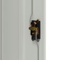 vidaXL Aktenschrank 90×40×140 cm Stahl Grau vidaXL Aktenschrank 90×40×140 cm Stahl Grau