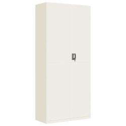 vidaXL Aktenschrank Weiß 90x40x200 cm Stahl