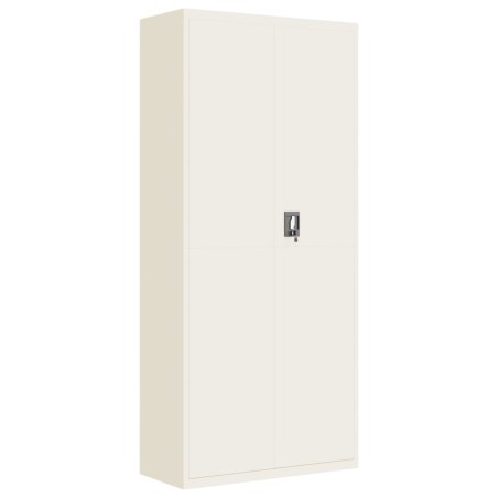 vidaXL Aktenschrank Weiß 90x40x200 cm Stahl