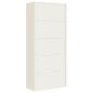 vidaXL Aktenschrank Weiß 90x40x200 cm Stahl vidaXL Aktenschrank Weiß 90x40x200 cm Stahl