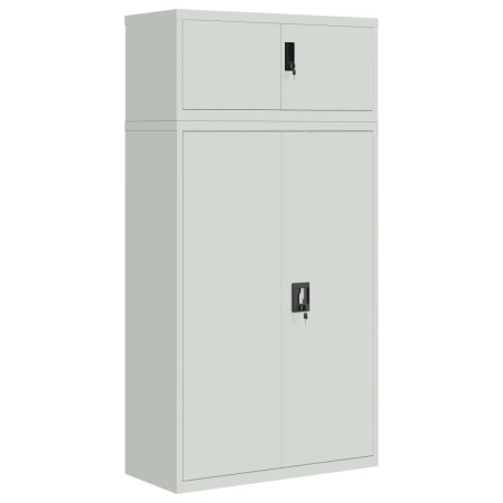 vidaXL Aktenschrank Hellgrau 90x40x180 cm Stahl