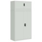 vidaXL Aktenschrank Hellgrau 90x40x180 cm Stahl vidaXL Aktenschrank Hellgrau 90x40x180 cm Stahl