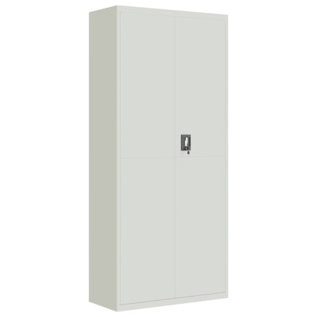 vidaXL Aktenschrank Hellgrau 90x40x200 cm Stahl