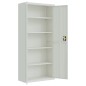 vidaXL Aktenschrank Hellgrau 90x40x200 cm Stahl vidaXL Aktenschrank Hellgrau 90x40x200 cm Stahl