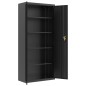 vidaXL Aktenschrank Schwarz 90x40x200 cm Stahl vidaXL Aktenschrank Schwarz 90x40x200 cm Stahl