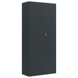 vidaXL Aktenschrank Anthrazit 90x40x200 cm Stahl
