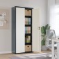 vidaXL Aktenschrank Anthrazit und Weiß 90x40x200 cm Stahl vidaXL Aktenschrank Anthrazit und Weiß 90x40x200 cm Stahl
