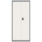 vidaXL Aktenschrank Anthrazit und Weiß 90x40x200 cm Stahl vidaXL Aktenschrank Anthrazit und Weiß 90x40x200 cm Stahl