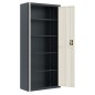 vidaXL Aktenschrank Anthrazit und Weiß 90x40x200 cm Stahl vidaXL Aktenschrank Anthrazit und Weiß 90x40x200 cm Stahl