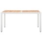 vidaXL 7-tlg. Garten-Essgruppe Poly Rattan Weiß vidaXL 7-tlg. Garten-Essgruppe Poly Rattan Weiß