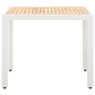 vidaXL 5-tlg. Garten-Essgruppe Poly Rattan Weiß vidaXL 5-tlg. Garten-Essgruppe Poly Rattan Weiß