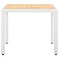 vidaXL 5-tlg. Garten-Essgruppe Poly Rattan Weiß vidaXL 5-tlg. Garten-Essgruppe Poly Rattan Weiß