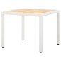 vidaXL 5-tlg. Garten-Essgruppe Poly Rattan Weiß vidaXL 5-tlg. Garten-Essgruppe Poly Rattan Weiß