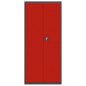 vidaXL Aktenschrank Anthrazit und Rot 90x40x200 cm Stahl vidaXL Aktenschrank Anthrazit und Rot 90x40x200 cm Stahl