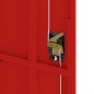 vidaXL Aktenschrank Anthrazit und Rot 90x40x200 cm Stahl vidaXL Aktenschrank Anthrazit und Rot 90x40x200 cm Stahl