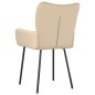 Esszimmerstühle 2 Stk. Creme Stoff Esszimmerstühle 2 Stk. Creme Stoff