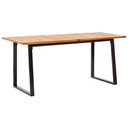 vidaXL 7-tlg. Garten-Essgruppe Poly Rattan Akazienholz Grau