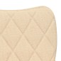 Esszimmerstühle 2 Stk. Creme Stoff Esszimmerstühle 2 Stk. Creme Stoff