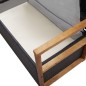 vidaXL Bank mit Stauraum 115 cm Poly Rattan Massivholz Akazie Schwarz vidaXL Bank mit Stauraum 115 cm Poly Rattan Massivholz Akazie Schwarz