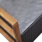 vidaXL Bank mit Stauraum 115 cm Poly Rattan Massivholz Akazie Schwarz vidaXL Bank mit Stauraum 115 cm Poly Rattan Massivholz Akazie Schwarz