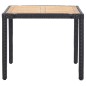 vidaXL 5-tlg. Garten-Essgruppe mit Auflagen Poly Rattan Schwarz vidaXL 5-tlg. Garten-Essgruppe mit Auflagen Poly Rattan Schwarz