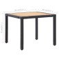 vidaXL 5-tlg. Garten-Essgruppe mit Auflagen Poly Rattan Schwarz vidaXL 5-tlg. Garten-Essgruppe mit Auflagen Poly Rattan Schwarz