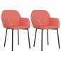 vidaXL Esszimmerstühle 2 Stk. Rosa Samt vidaXL Esszimmerstühle 2 Stk. Rosa Samt