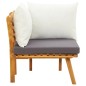 vidaXL Garten-Ecksofa mit Kissen Massivholz Akazie vidaXL Garten-Ecksofa mit Kissen Massivholz Akazie