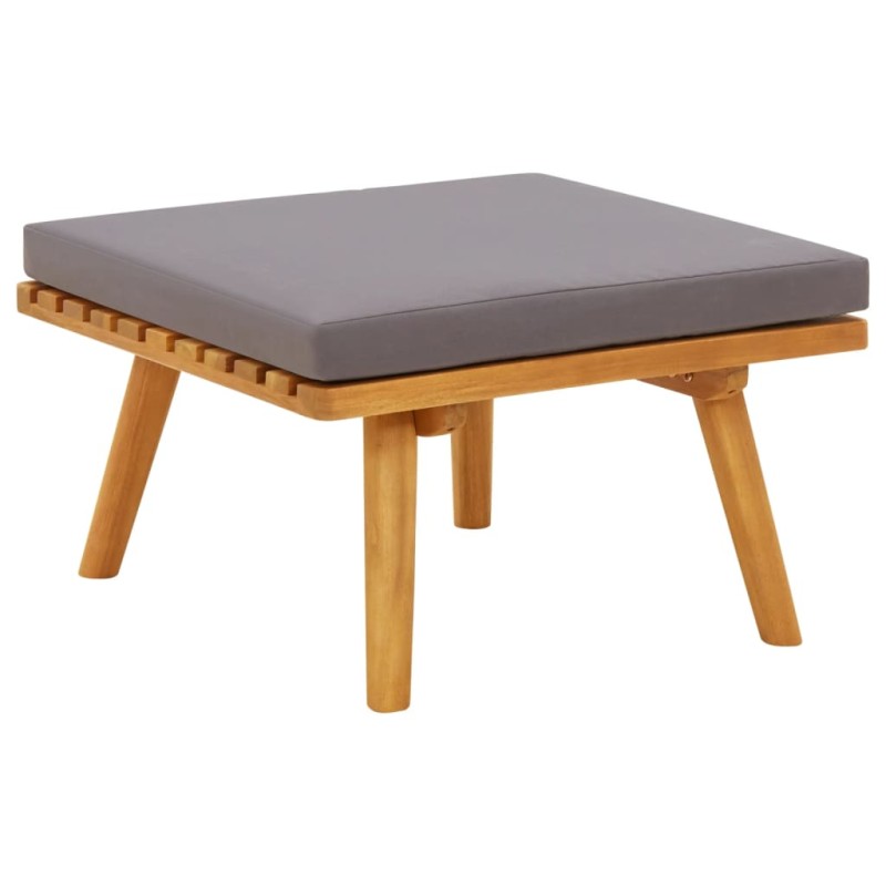 vidaXL Garten-Fußhocker mit Auflage 60×60×29 cm Akazie Massivholz vidaXL Garten-Fußhocker mit Auflage 60×60×29 cm Akazie Massivholz