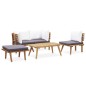 vidaXL 5-tlg. Garten-Lounge-Set Massivholz Akazie vidaXL 5-tlg. Garten-Lounge-Set Massivholz Akazie